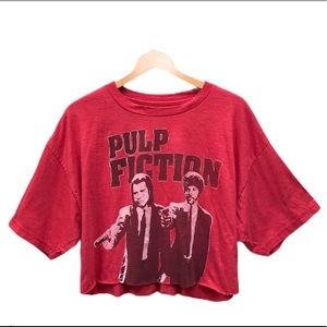 Red pulp fiction tee shirt